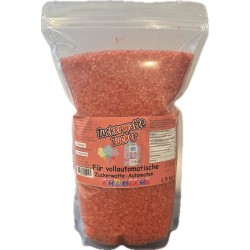 Sucre rouge à gros grains au goût fraise pour machines à barbe à papa - 1,5 kg