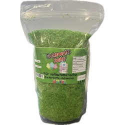 Sucre vert à gros grains au goût pomme pour machines à barbe à papa - 1,5 kg